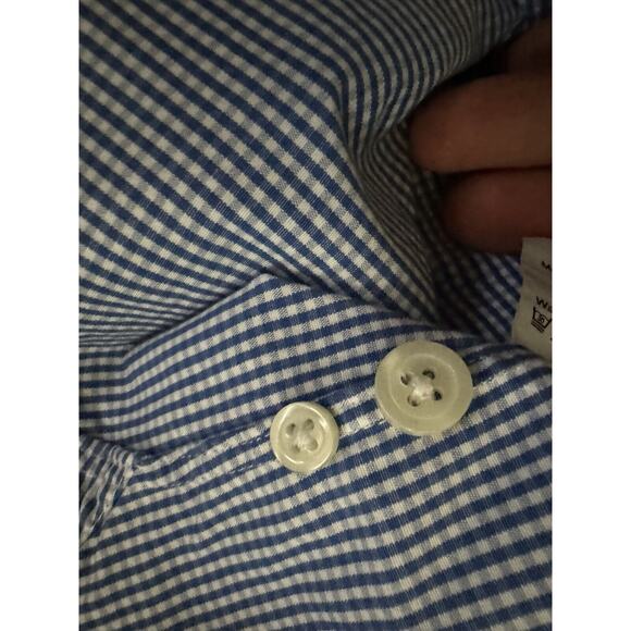 Thomson Shirtings J Crew 2 Ply Office Business Casual Button Up Shirt Size Lg - Picture 6 of 11